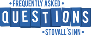 "Frequently asked questions - Stovall's Inn" graphic