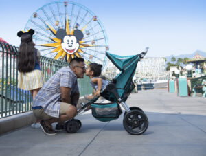 Family with you child inside Disney California Adventure